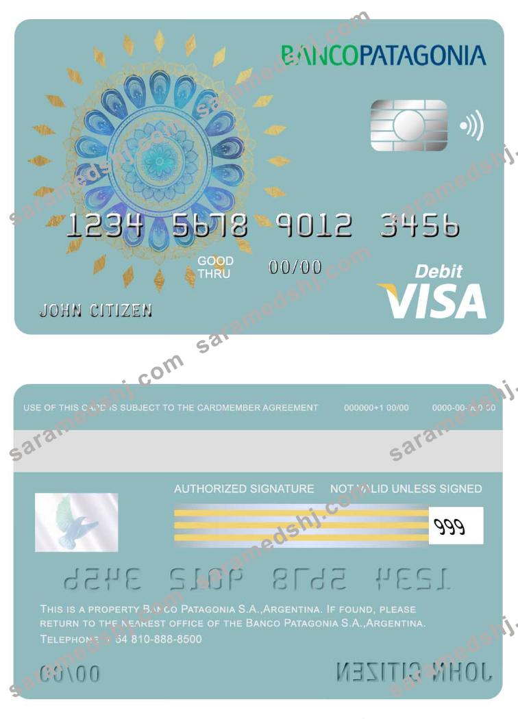 Agentina Banco Patagonia S.A. bank visa card